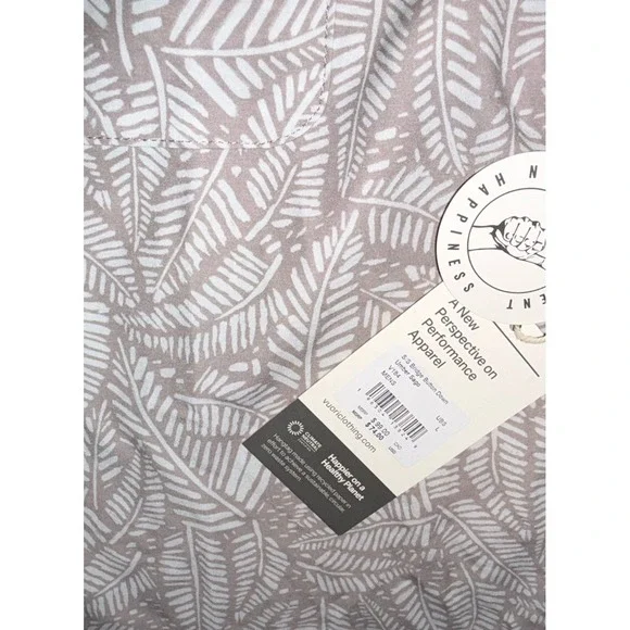 Vuori Men's Short Sleeve Bridge Button Down Shirt, Umber Sago, Size Large NWT - Picture 5 of 7